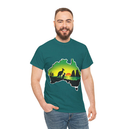 Bad Lad Map of Oz Kangaroo T-shirt