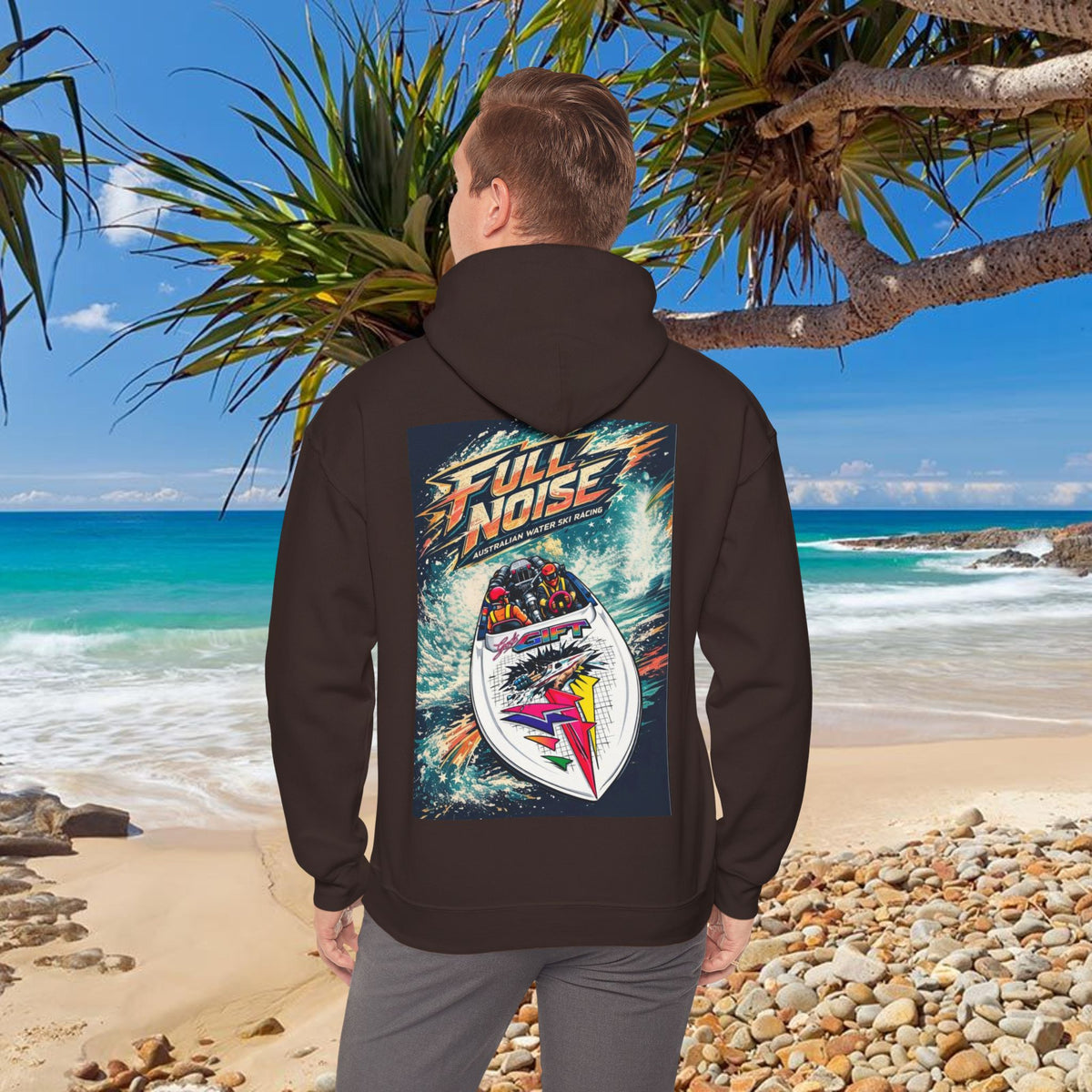 Gods Gift Water Ski Racing Hoodie | Powerboat Twin Turbo Retro Waterski Legend