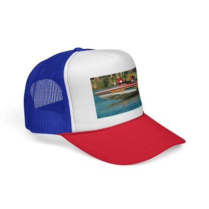 Australian Water Ski Racing Tribute Trucker Cap - TOP GUN ✈️ Bad Lad Oz celebrates the incredible success of the ski racing titan itself.