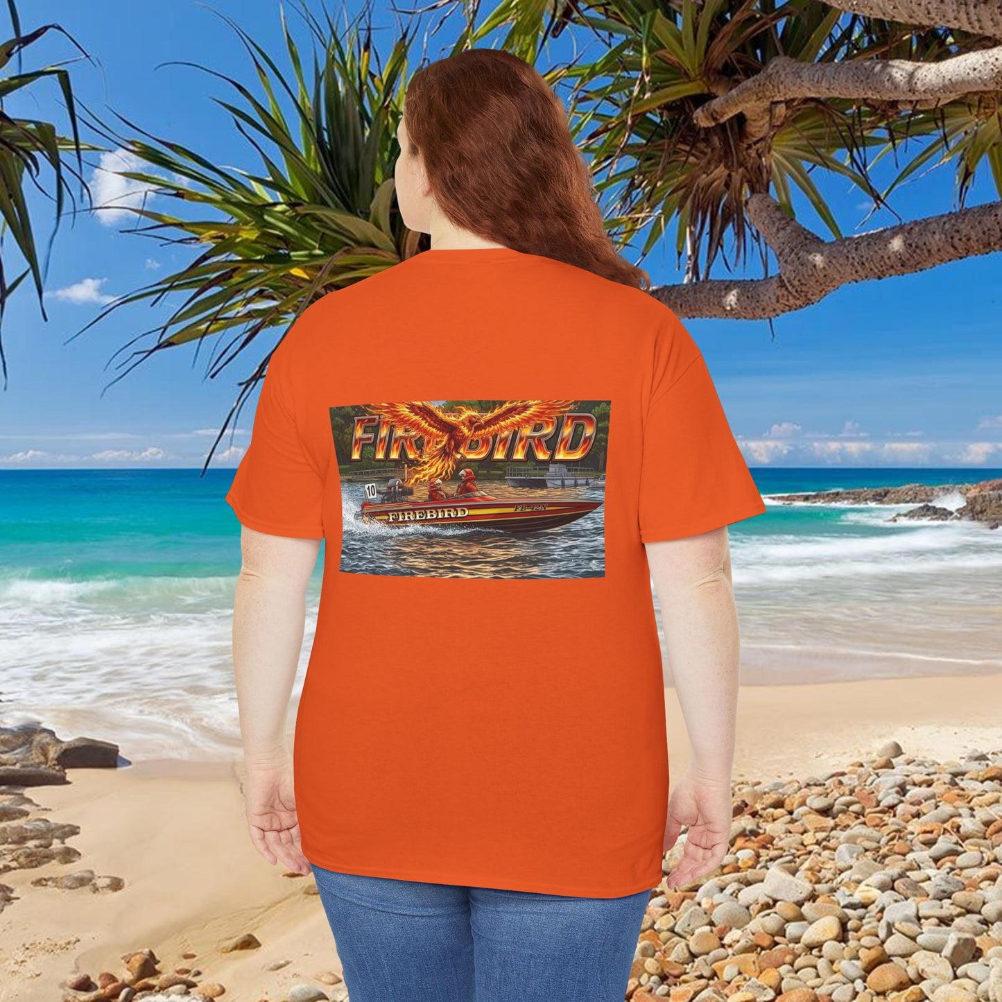 FIREBIRD Australian Water Ski Racing Tribute T-shirt celebrating a favourite of the sport globally for multiple decades and Championships