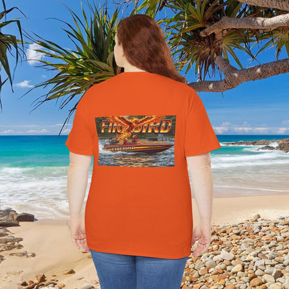 FIREBIRD Australian Water Ski Racing Tribute T-shirt celebrating a favourite of the sport globally for multiple decades and Championships