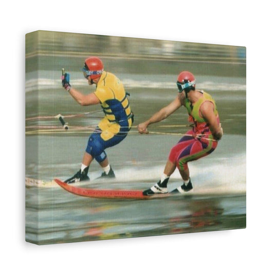 Water Ski Racing Canvas Wall Art - The Bird
