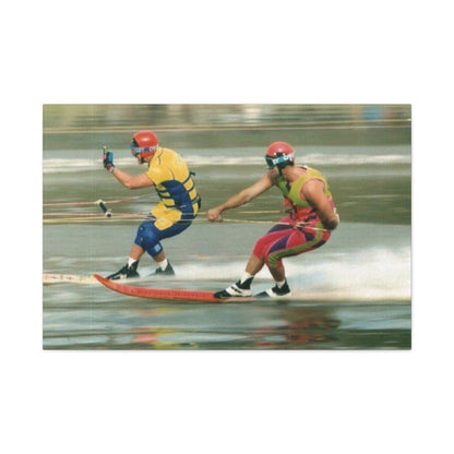 The Bird Water Skiing Canvas Wall Art