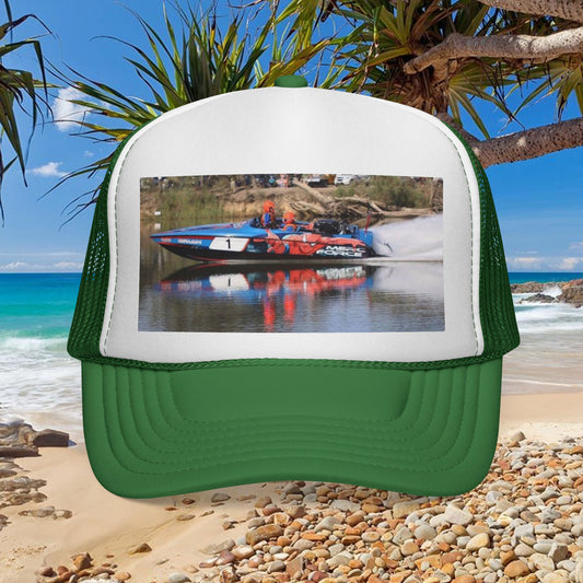 🇦🇺 Australian Water Ski Racing tribute with this cool 😎 Trucker Cap - MERC FORCE. Bad Lad Oz is paying homage to the speed demon itself in this Collection