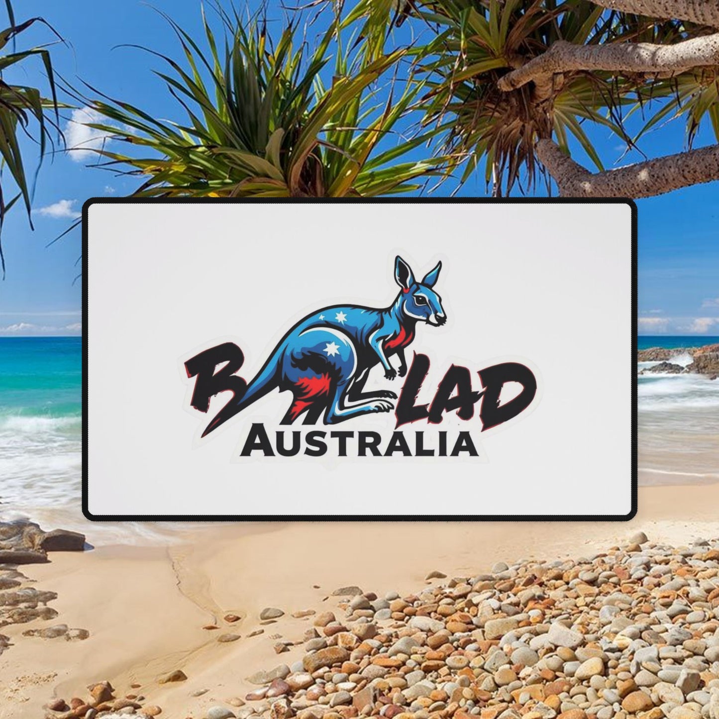 Bad Lad Australia Ski Racing Mouse Pad