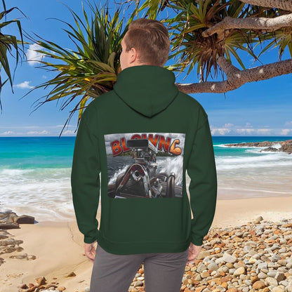 MIRAGE BLOWN MOTOR design from the Bad Lad Oz Ski Racing Tribute Collection Hoodies