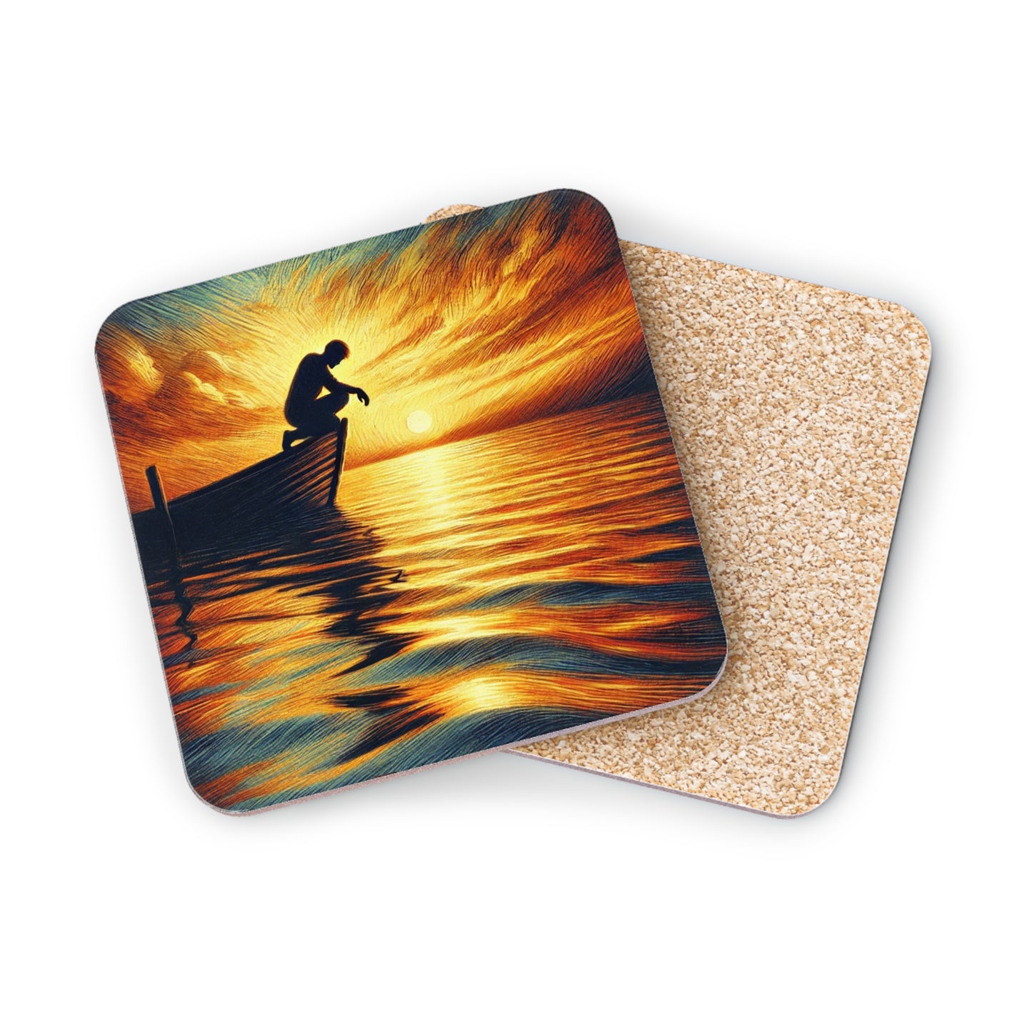 On The Lake Cork Drink Coasters