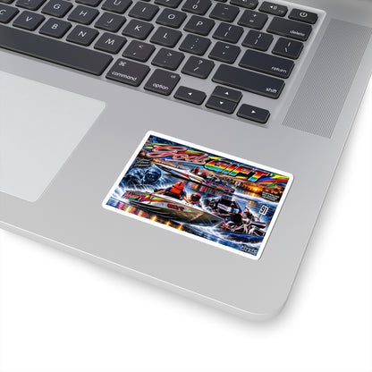 Gods Gift Tribute Stickers in a range of sizes The hottest designs of the iconic game changing boat Great for Gifts or for you