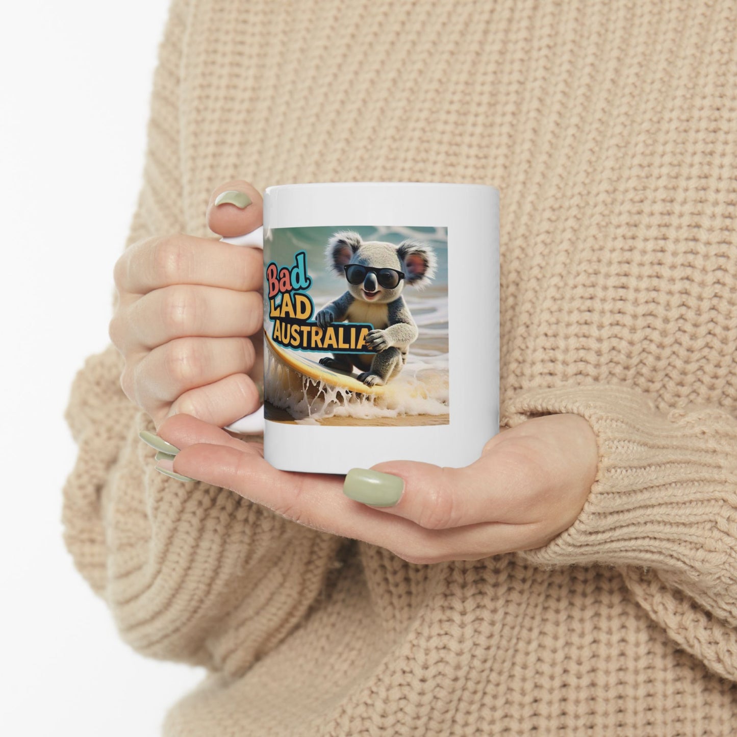 Bad Lad Oz Koala Surf Mug