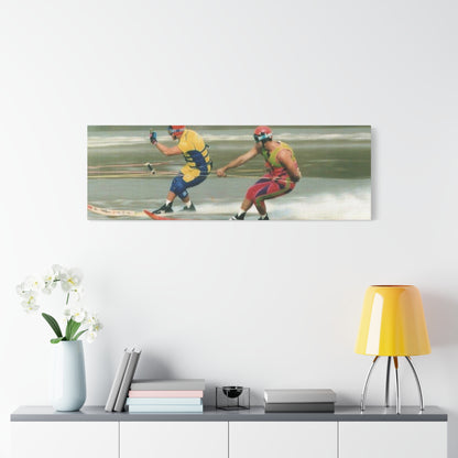 The Bird Water Skiing Canvas Wall Art