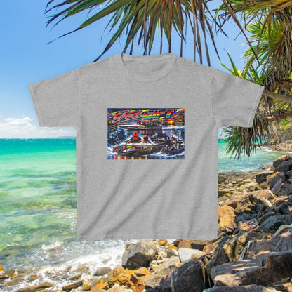 Gods Gift Kids Tribute Tshirt design is colourful and bright with some old school cool from Bad Lad Oz  A great unisex idea
