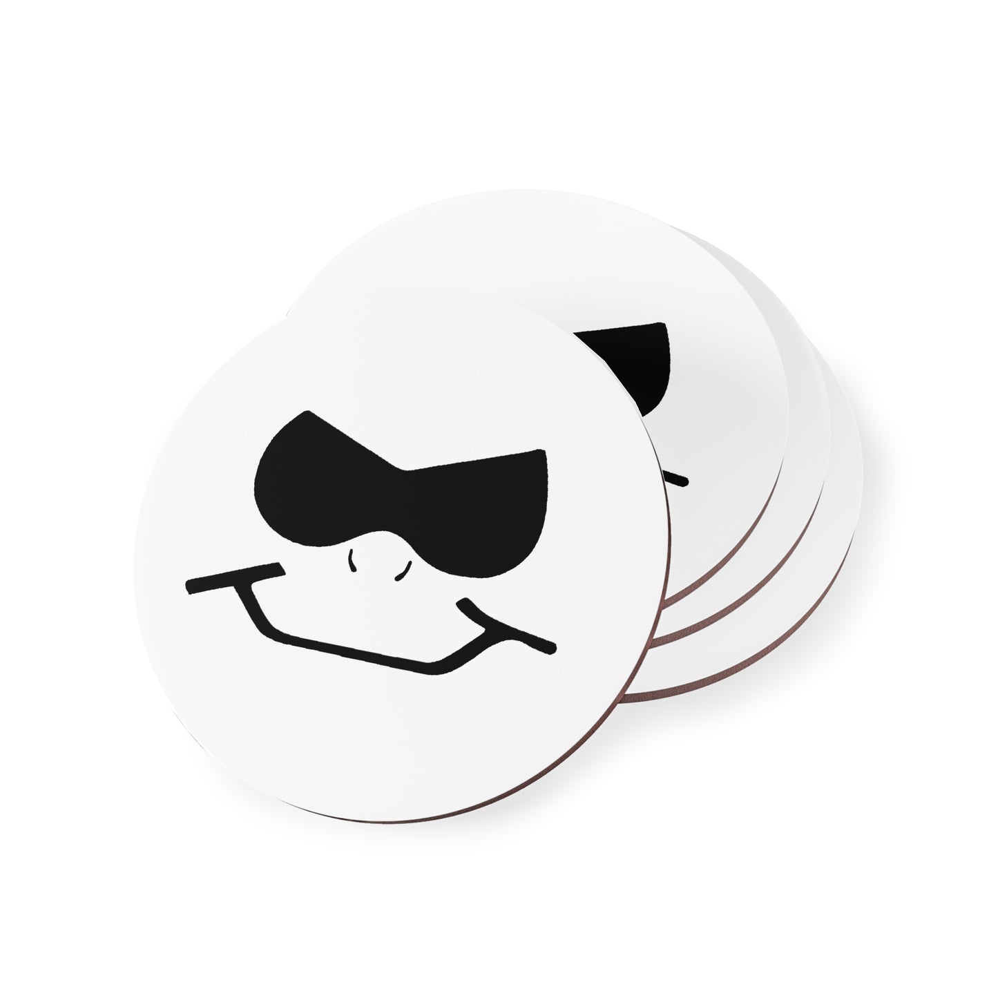 Bad Lad Smiley Cork Drink Coasters