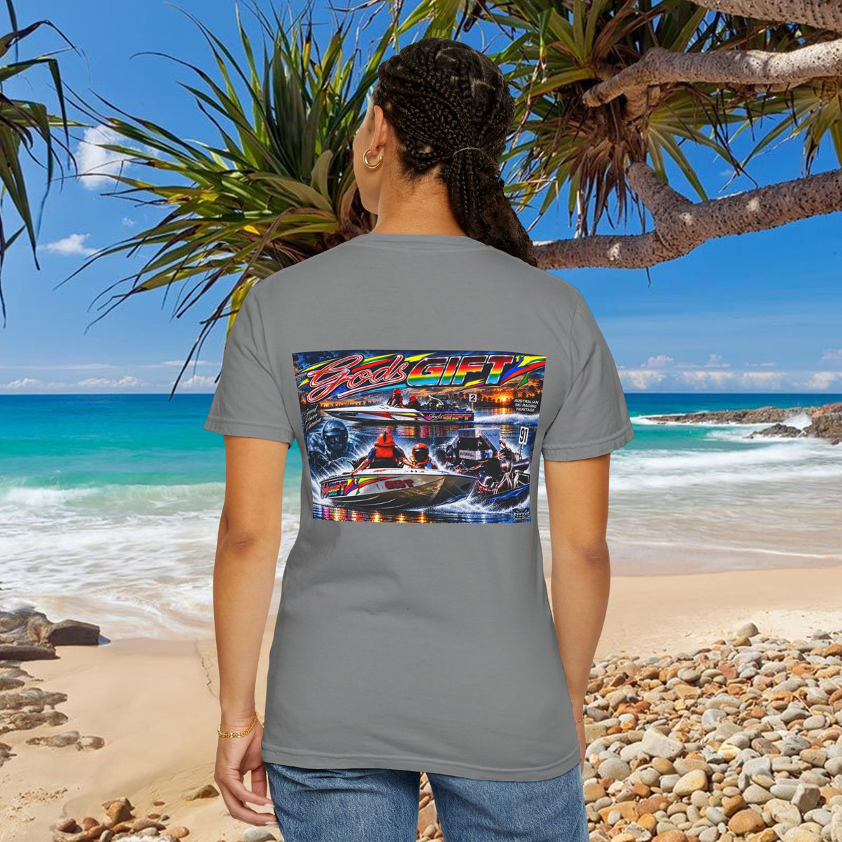 Gods Gift Tribute Tshirt Reverse Print Unisex