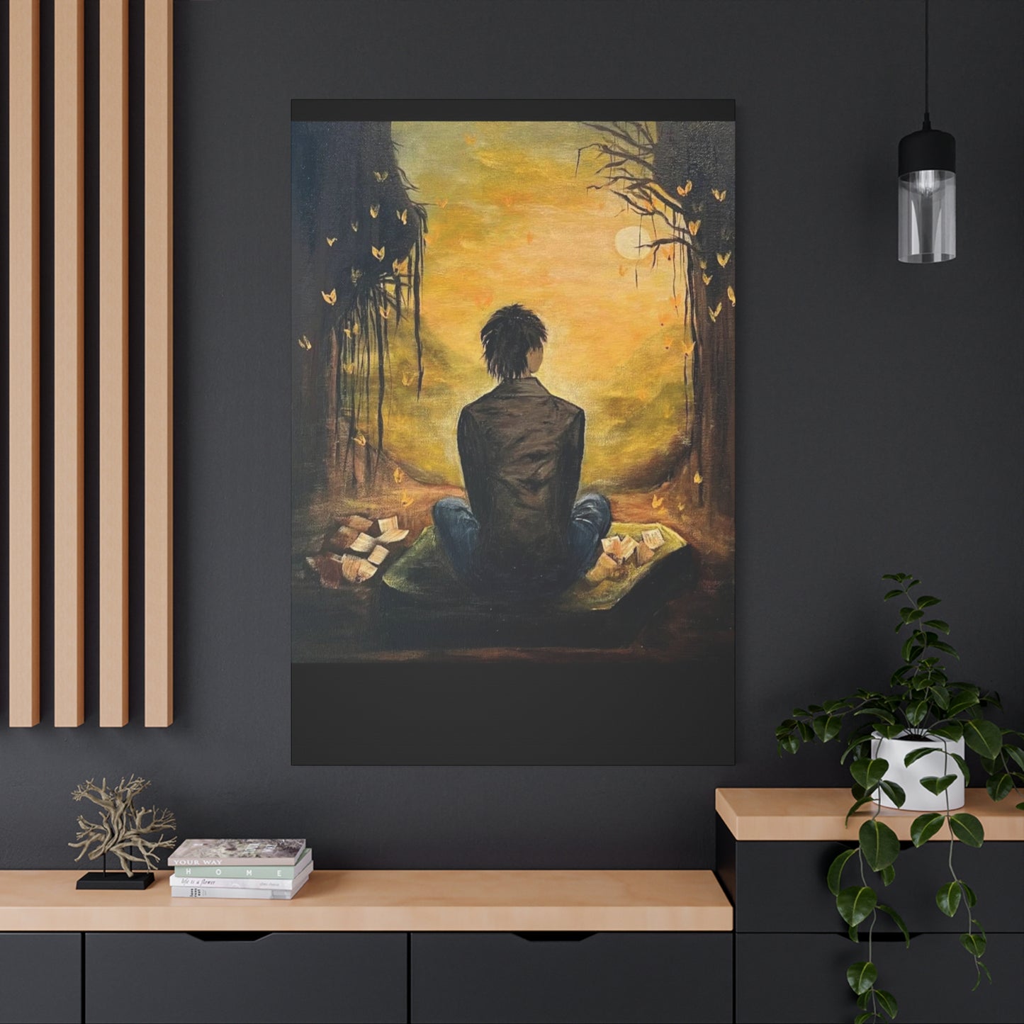 Hand Painted Canvas Wall Art Print - Serenity