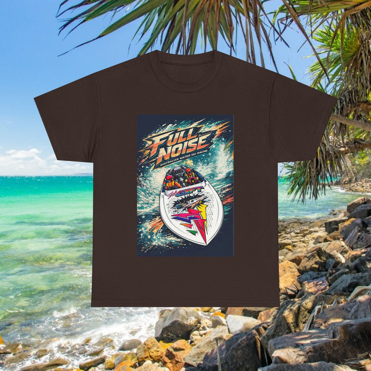 Gods Gift Australian Waterski Racing Boat Tribute Tee | Twin Turbo Old School Aussie Champion Game Changer