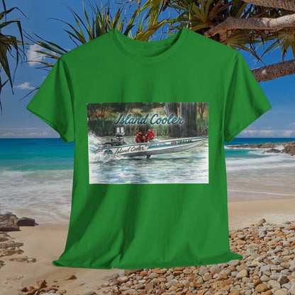 ISLAND 🏝️ COOLER Australian Water Ski Racing Tribute Range T-shirt Celebrates the Original Kings of the Murray
