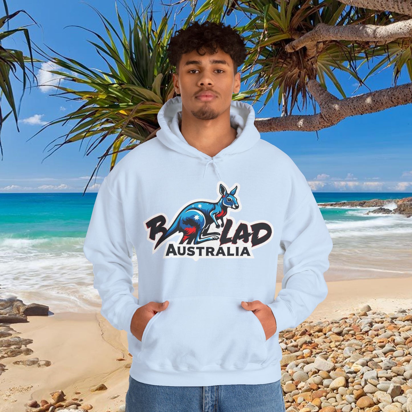 Bad Lad Australia Ski Racing Roo Hoodie