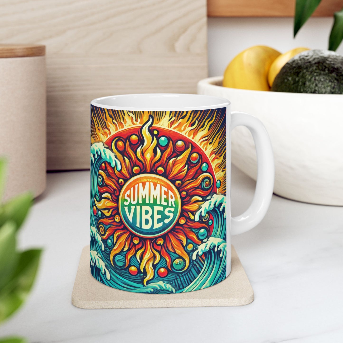 Bad Lad Oz Summer Vibes Ceramic Mug