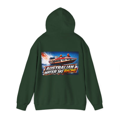 Australian Water Ski Racing Old School legend SHOWDOWN, is featured on this Bad Lad Tribute hoodie sweatshirt