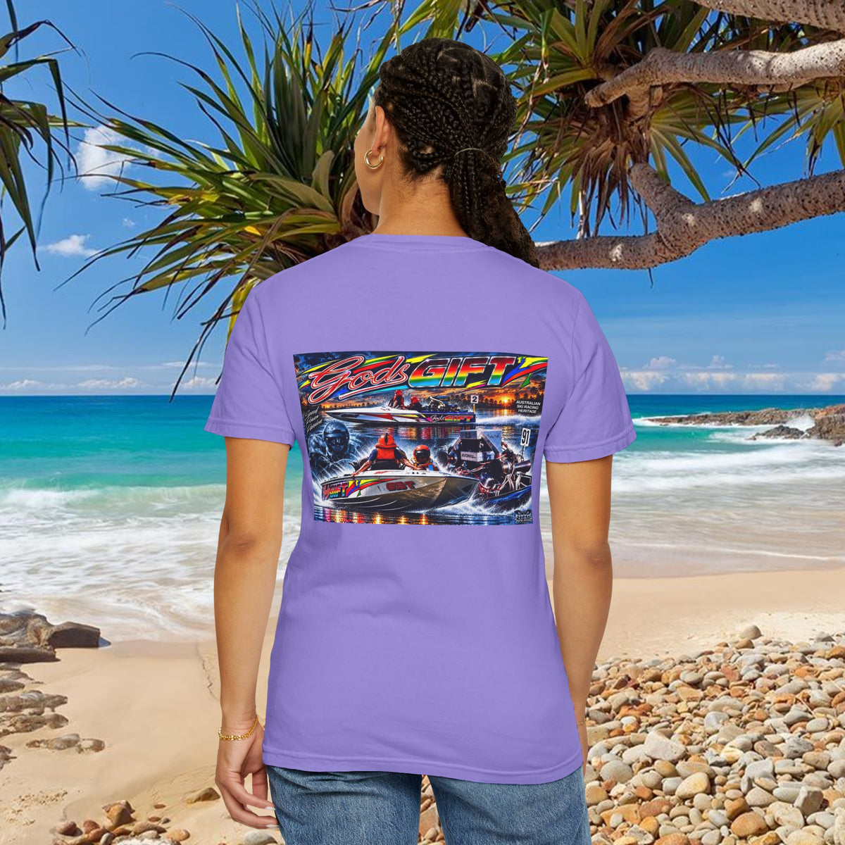 Gods Gift Tribute Tshirt Reverse Print Unisex