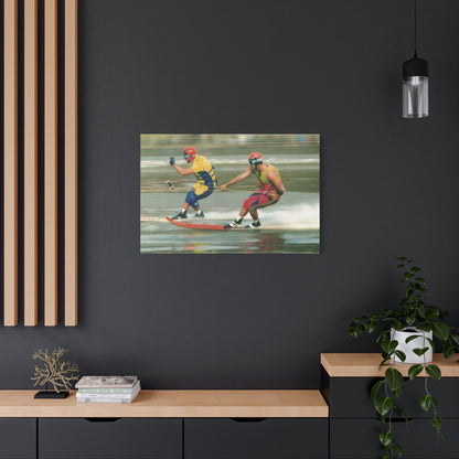 The Bird Water Skiing Canvas Wall Art