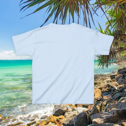 Bad Lad Australia Beach Bum Kids Unisex Tee - Fun, Aussie Pride Kids T-Shirt, featuring a Vibrant and Colourful Summer design