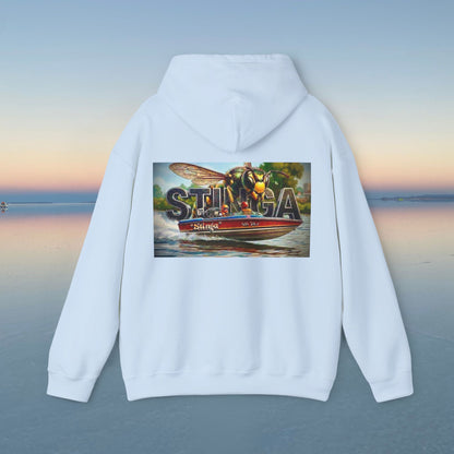 Copy of Copy of The Tribute Range - STINGA Australian Water Ski Racing Hoodie. Bad Lad Oz has paid homage to the iconic STINGA with our Tribute Collection