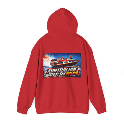 Australian Water Ski Racing Old School legend SHOWDOWN, is featured on this Bad Lad Tribute hoodie sweatshirt