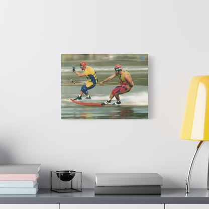 The Bird Water Skiing Canvas Wall Art