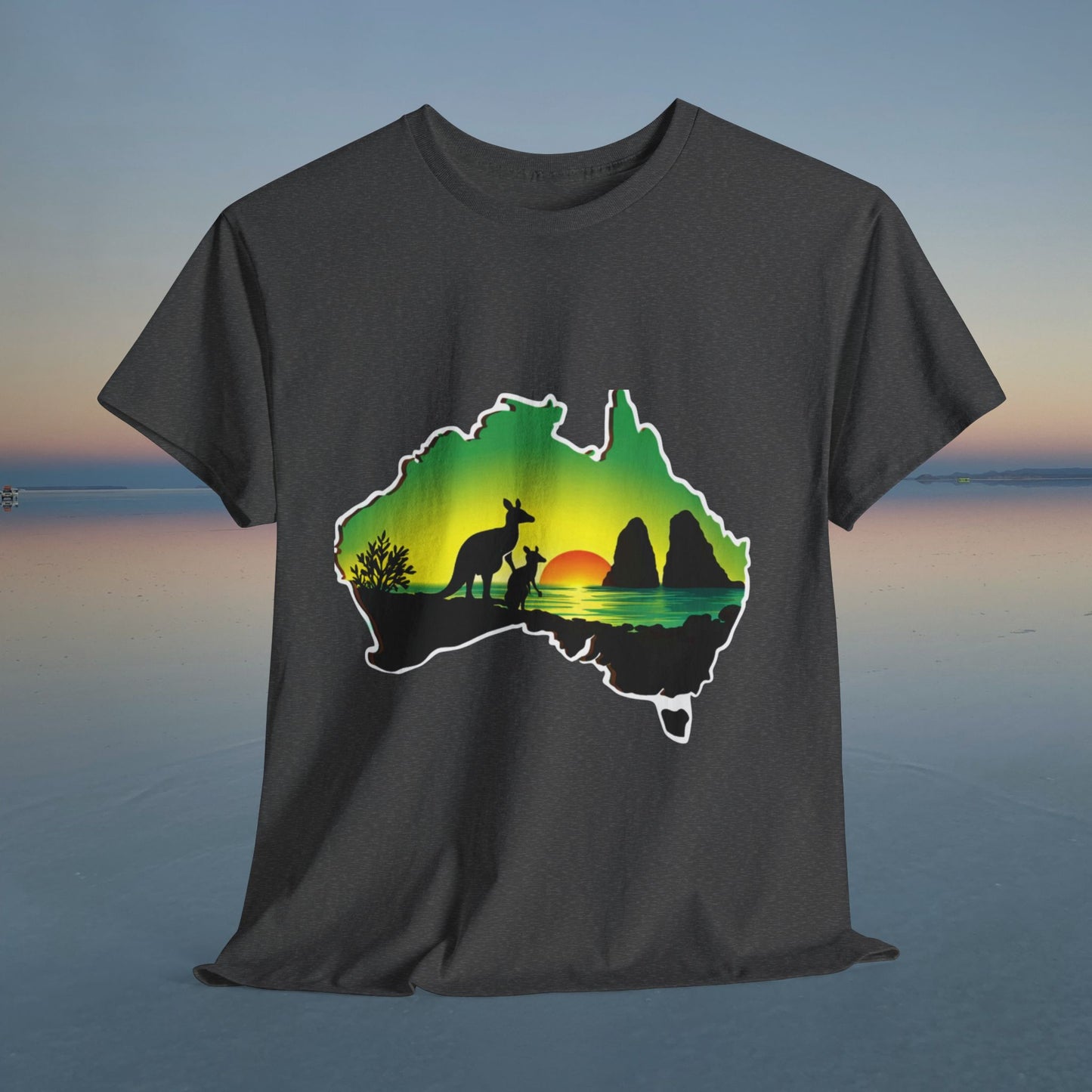 Bad Lad Map of Oz Kangaroo T-shirt