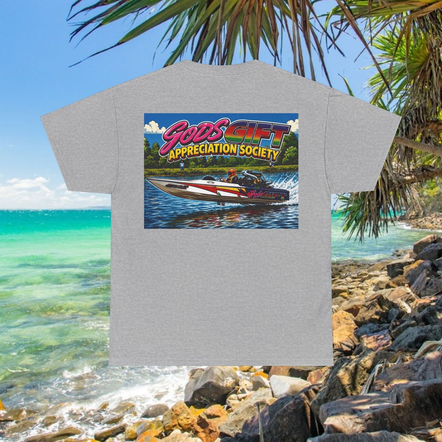 Gods Gift Appreciation Society - Tribute Range Australian Water Ski Racing Tee