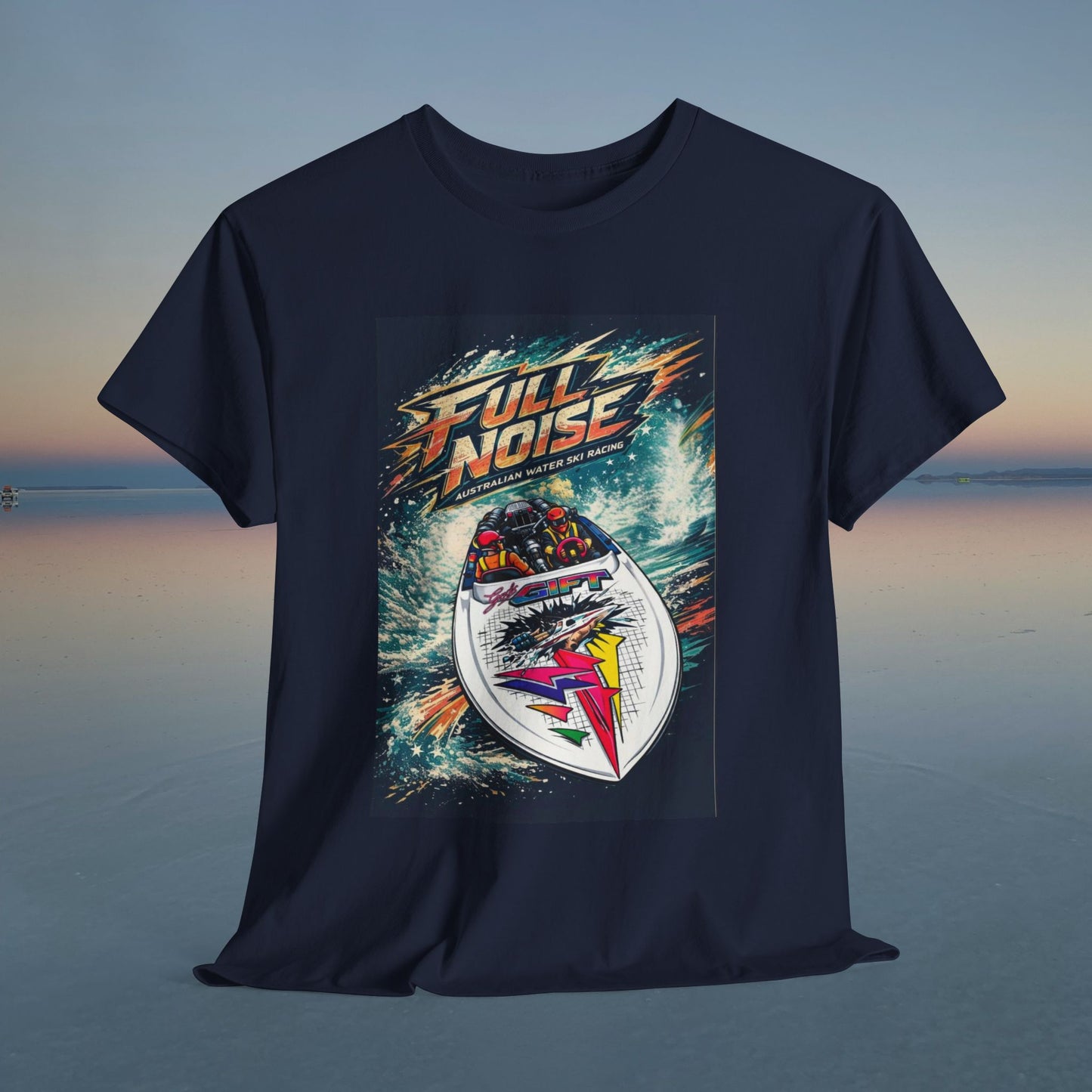 Gods Gift Australian Waterski Racing Boat Tribute Tee | Twin Turbo Old School Aussie Champion Game Changer