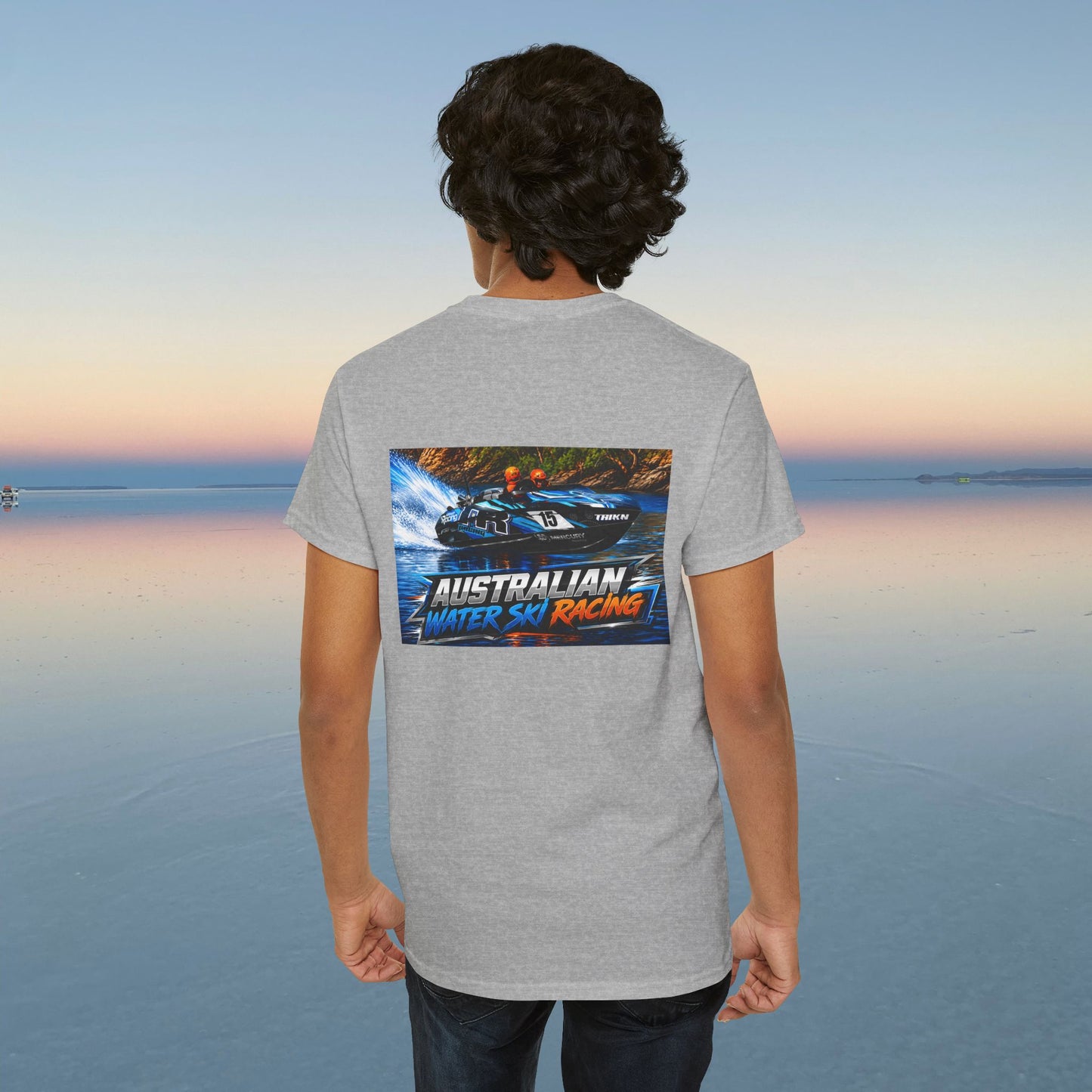 TR Australian Water Ski Racing Tribute Tee featuring the Champion Team