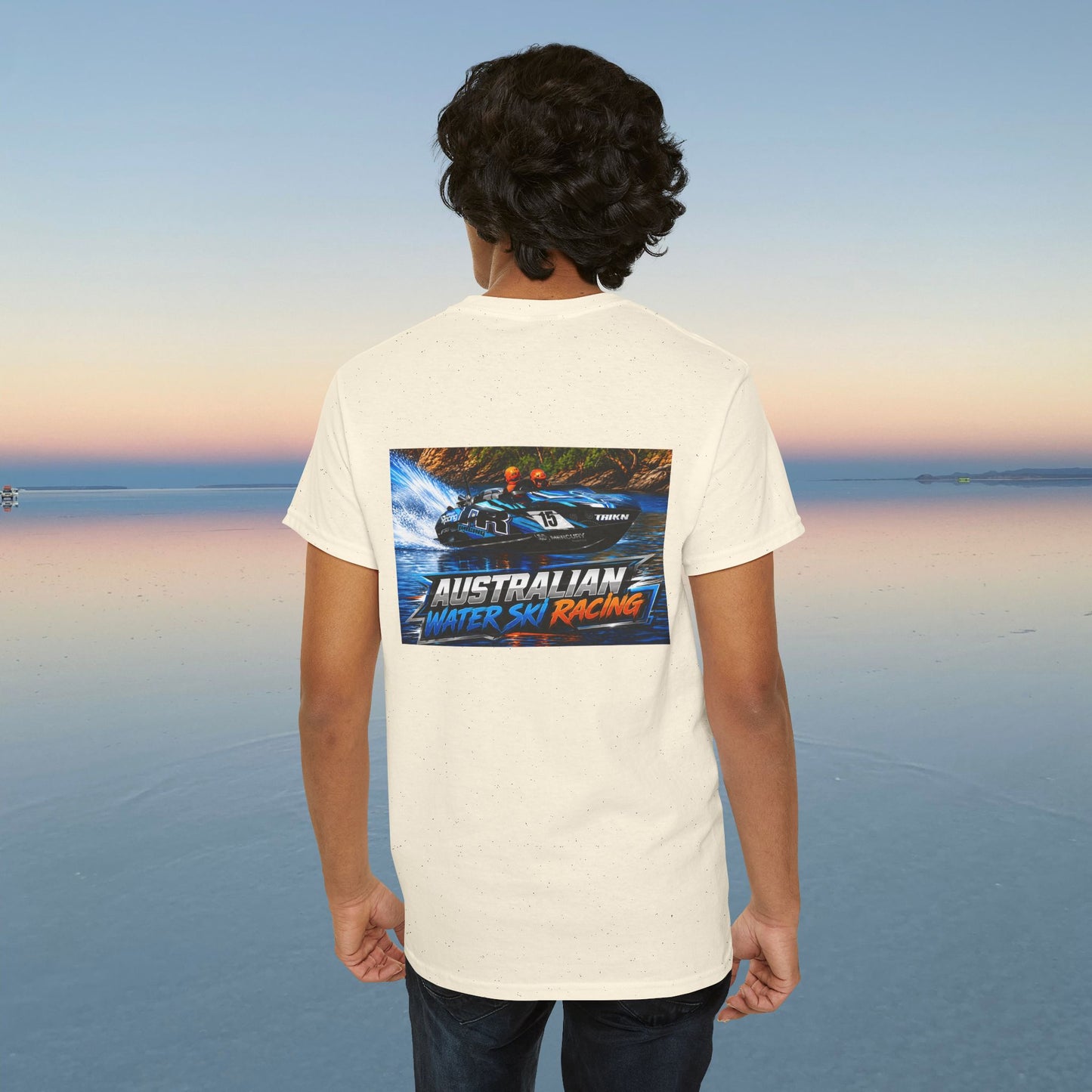 TR Australian Water Ski Racing Tribute Tee featuring the Champion Team