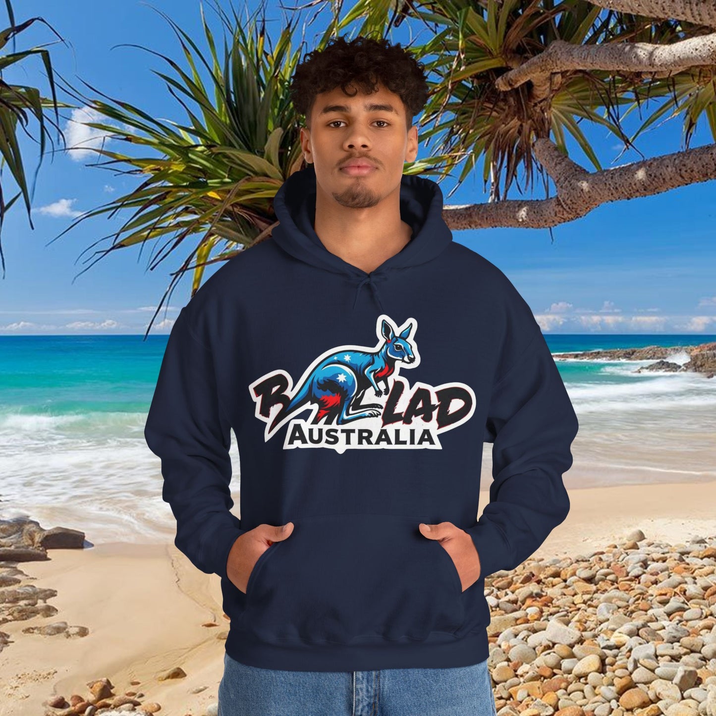 Bad Lad Australia Ski Racing Roo Hoodie