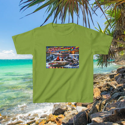 Gods Gift Kids Tribute Tshirt design is colourful and bright with some old school cool from Bad Lad Oz  A great unisex idea