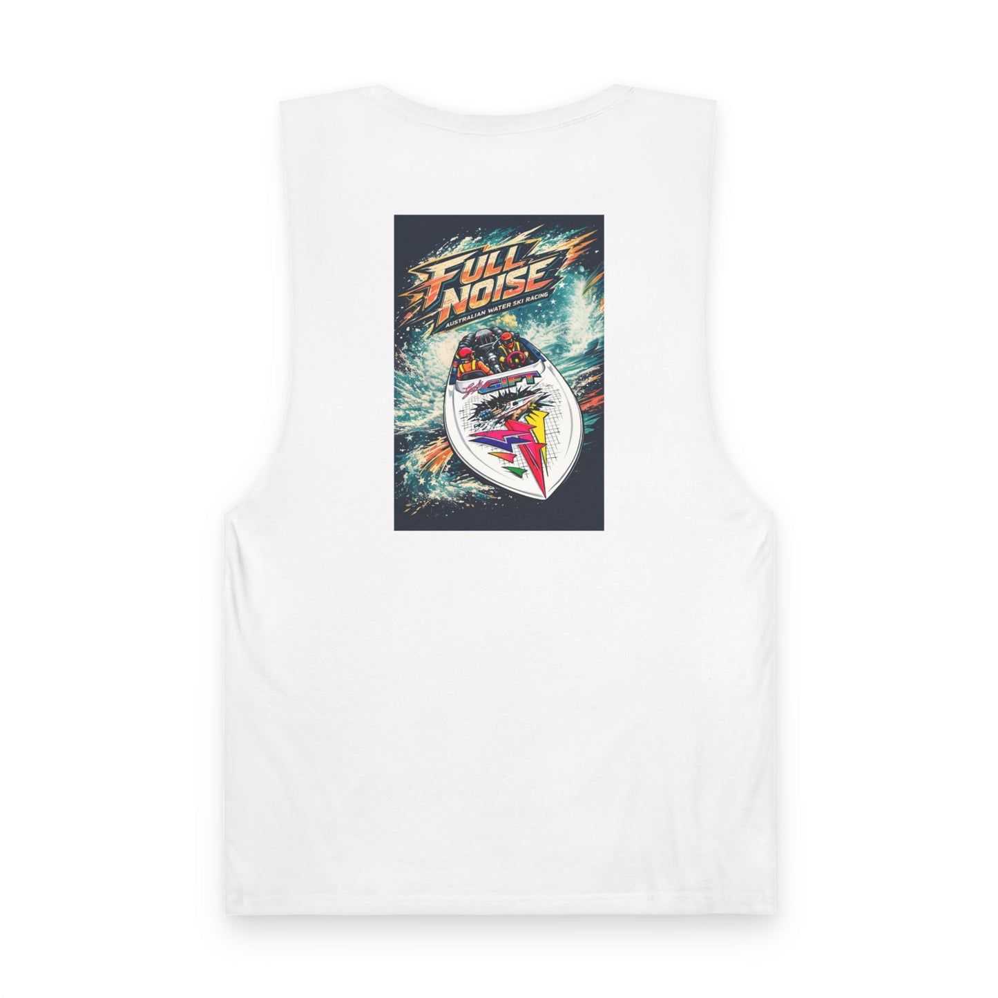 Water Ski Racing Gods Gift Tribute Tank Top Reverse Print