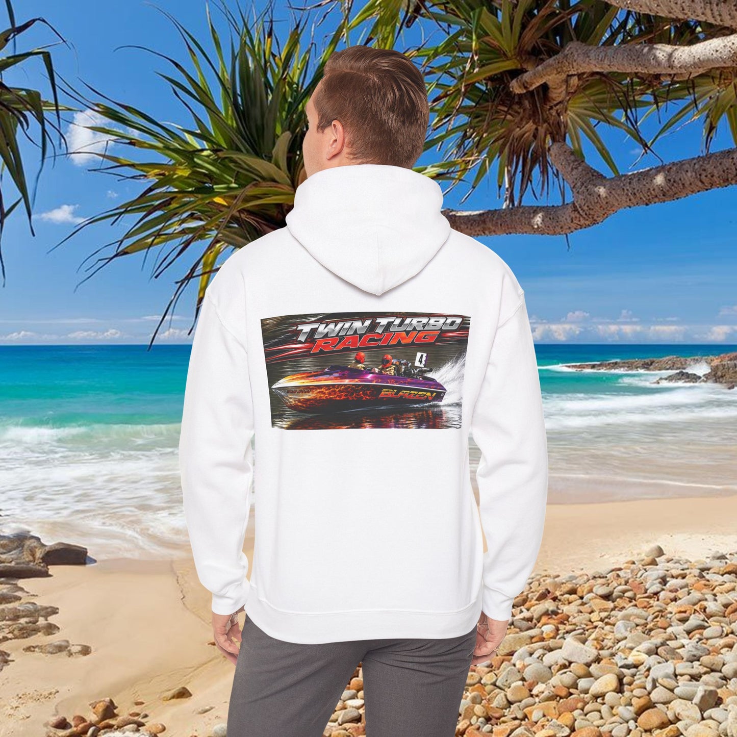 The Tribute Range - 🔥  BLAZEN’ 🔥 Australian Water Ski Racing Hoodie. Bad Lad Oz has paid homage to the iconic Blazen’ in memory of the late Noel Griffin