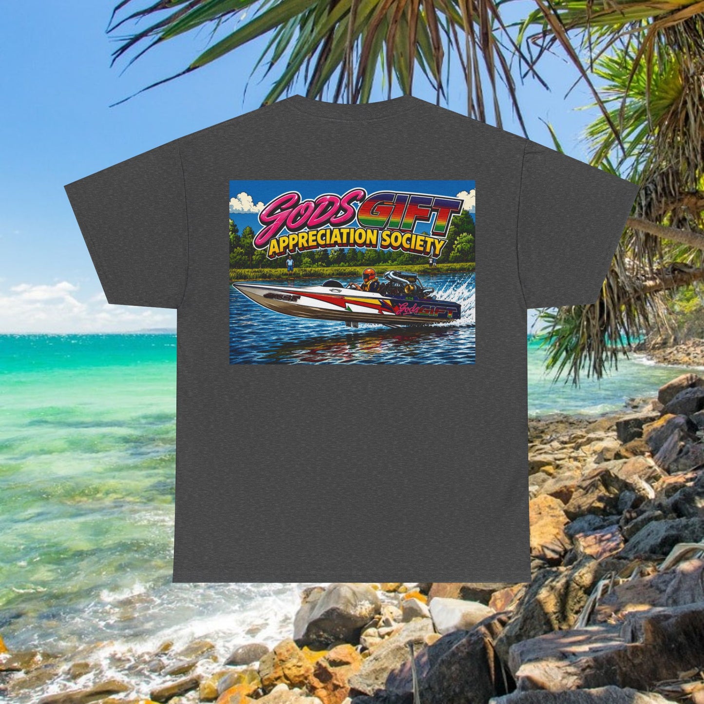 Gods Gift Appreciation Society - Tribute Range Australian Water Ski Racing Tee