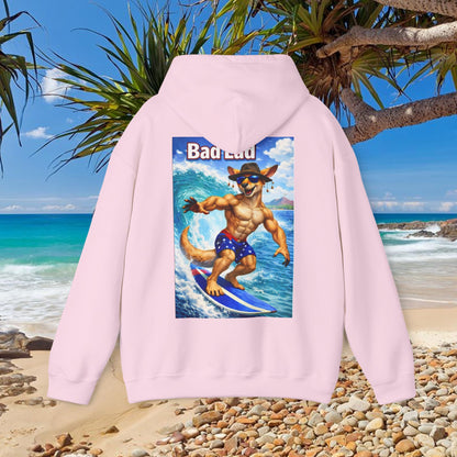 Bad Lad Oz Surfing Kangaroo Unisex Hoodie