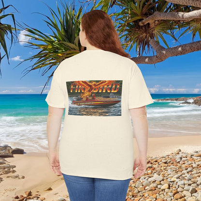 FIREBIRD Australian Water Ski Racing Tribute T-shirt celebrating a favourite of the sport globally for multiple decades and Championships