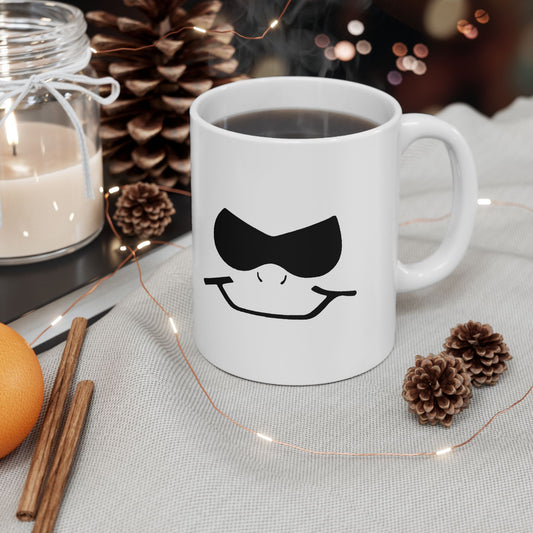Bad Lad Oz White Smiley Coffee Cup