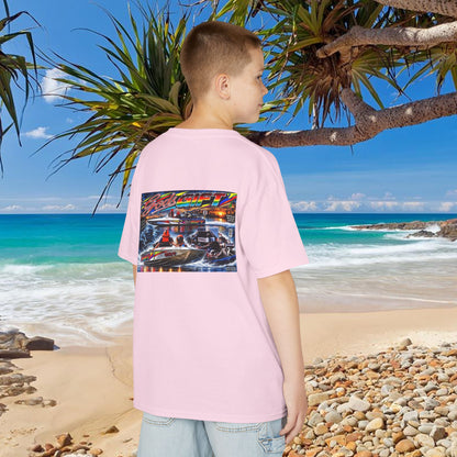 Unisex Gods Gift Kids Tribute Tshirt Reverse Print - design is colourful and bright with some old school cool from Bad Lad Oz  A great unisex idea