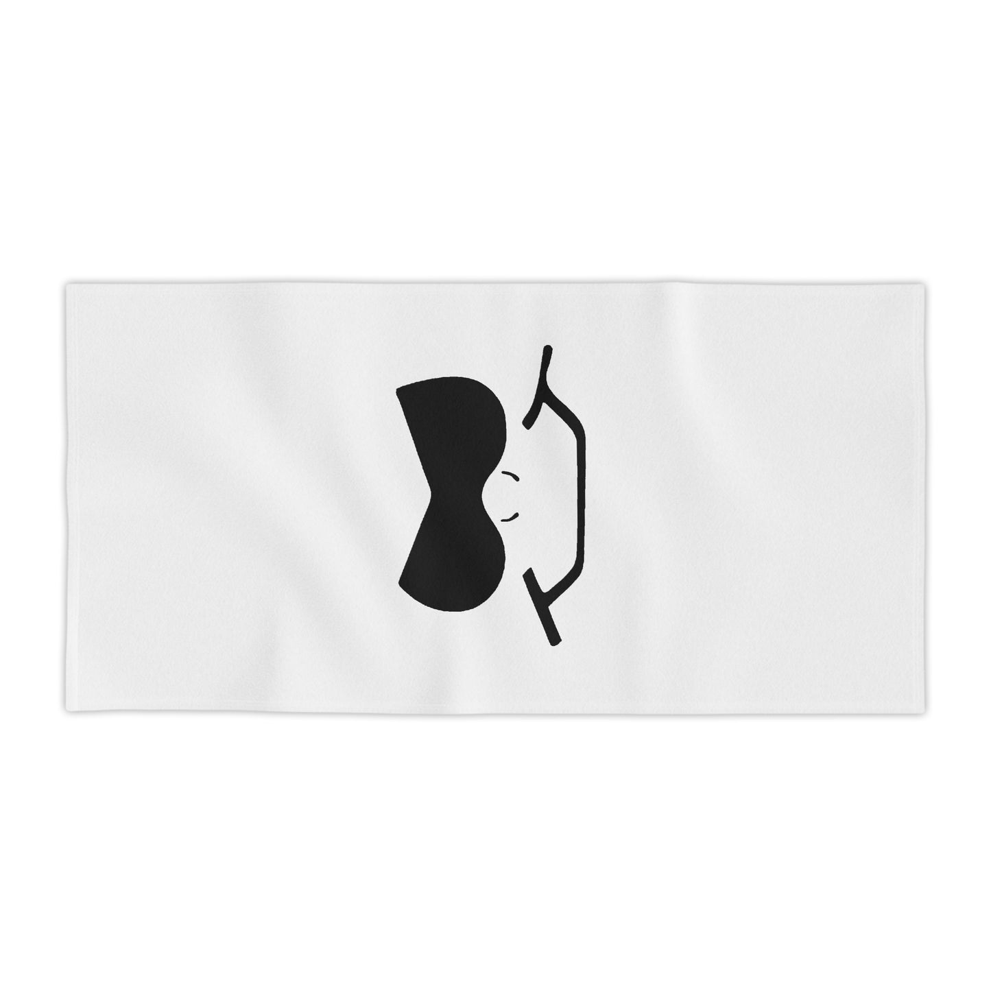 Bad Lad Smiley Beach Towel - White