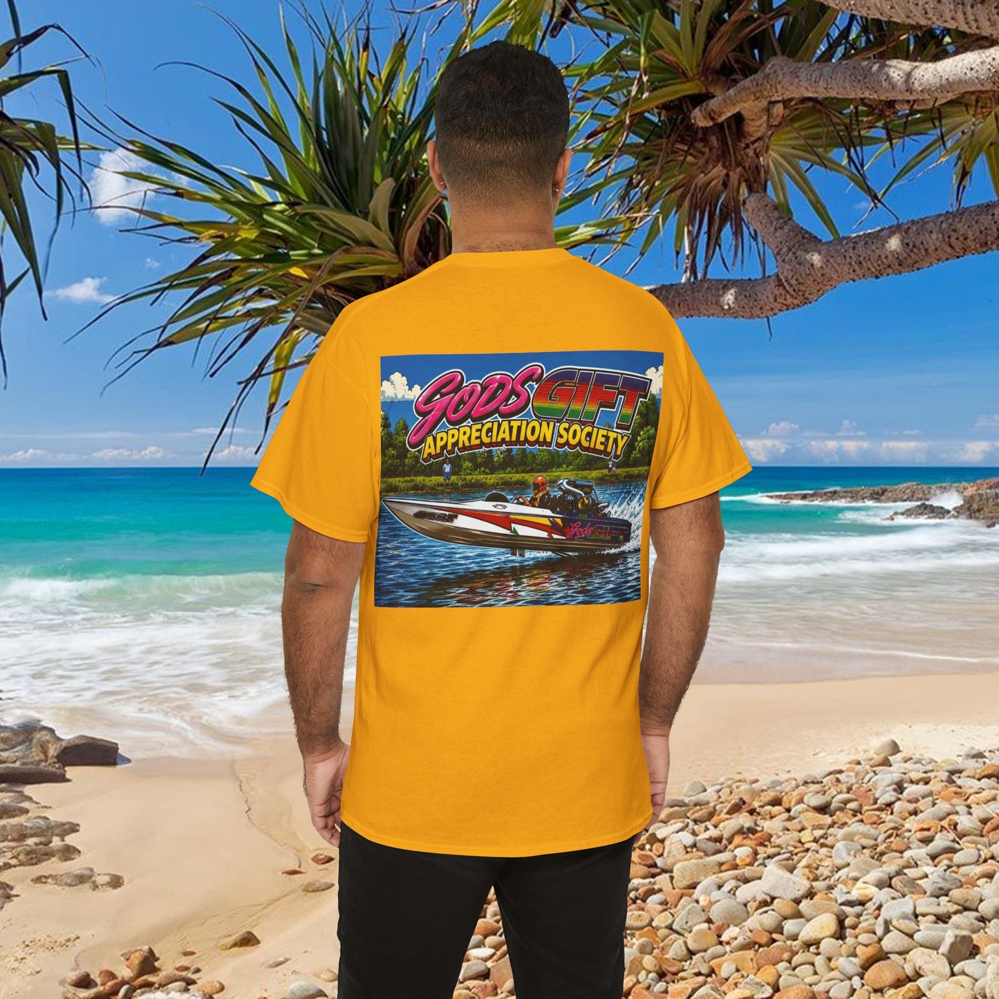 Gods Gift Appreciation Society - Tribute Range Australian Water Ski Racing Tee