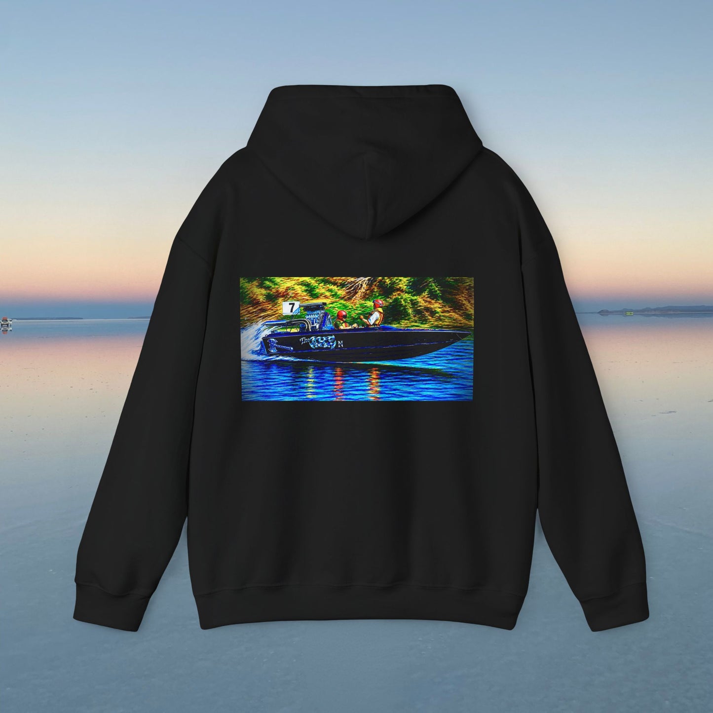 The Tribute Range - THE AXE -  Australian Water Ski Racing Hoodie. Bad Lad Oz has paid homage to the iconic THE AXE with our Tribute Collection