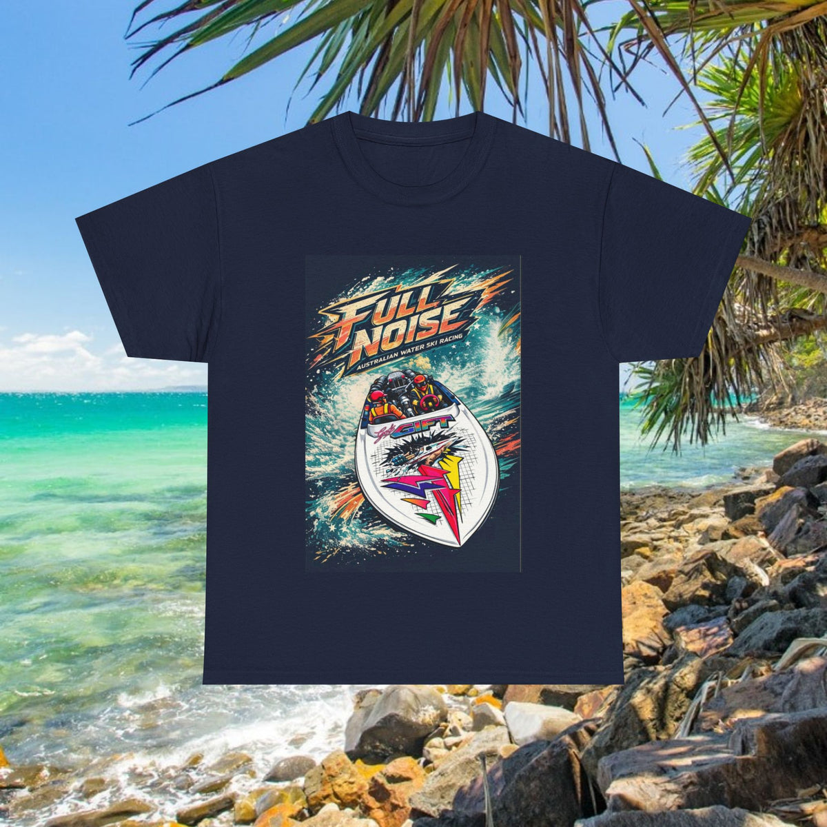 Gods Gift Australian Waterski Racing Boat Tribute Tee | Twin Turbo Old School Aussie Champion Game Changer