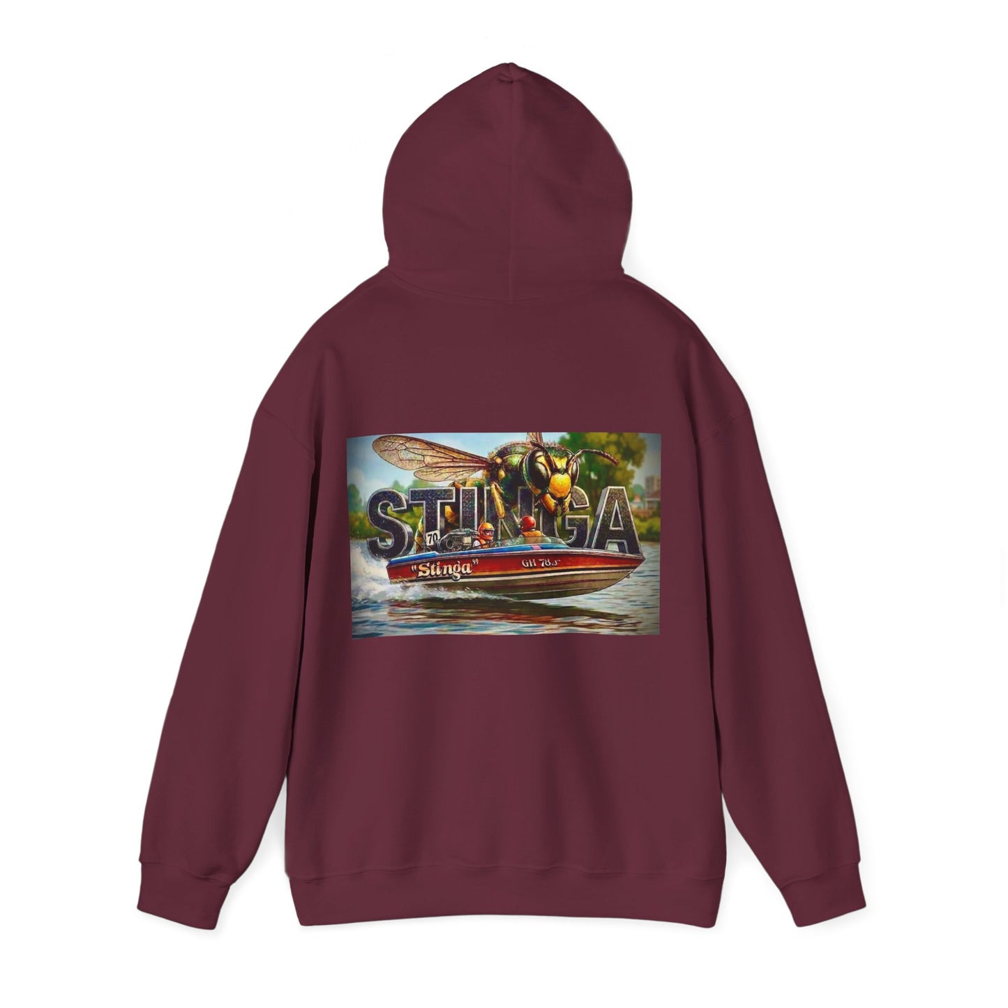Copy of Copy of The Tribute Range - STINGA Australian Water Ski Racing Hoodie. Bad Lad Oz has paid homage to the iconic STINGA with our Tribute Collection