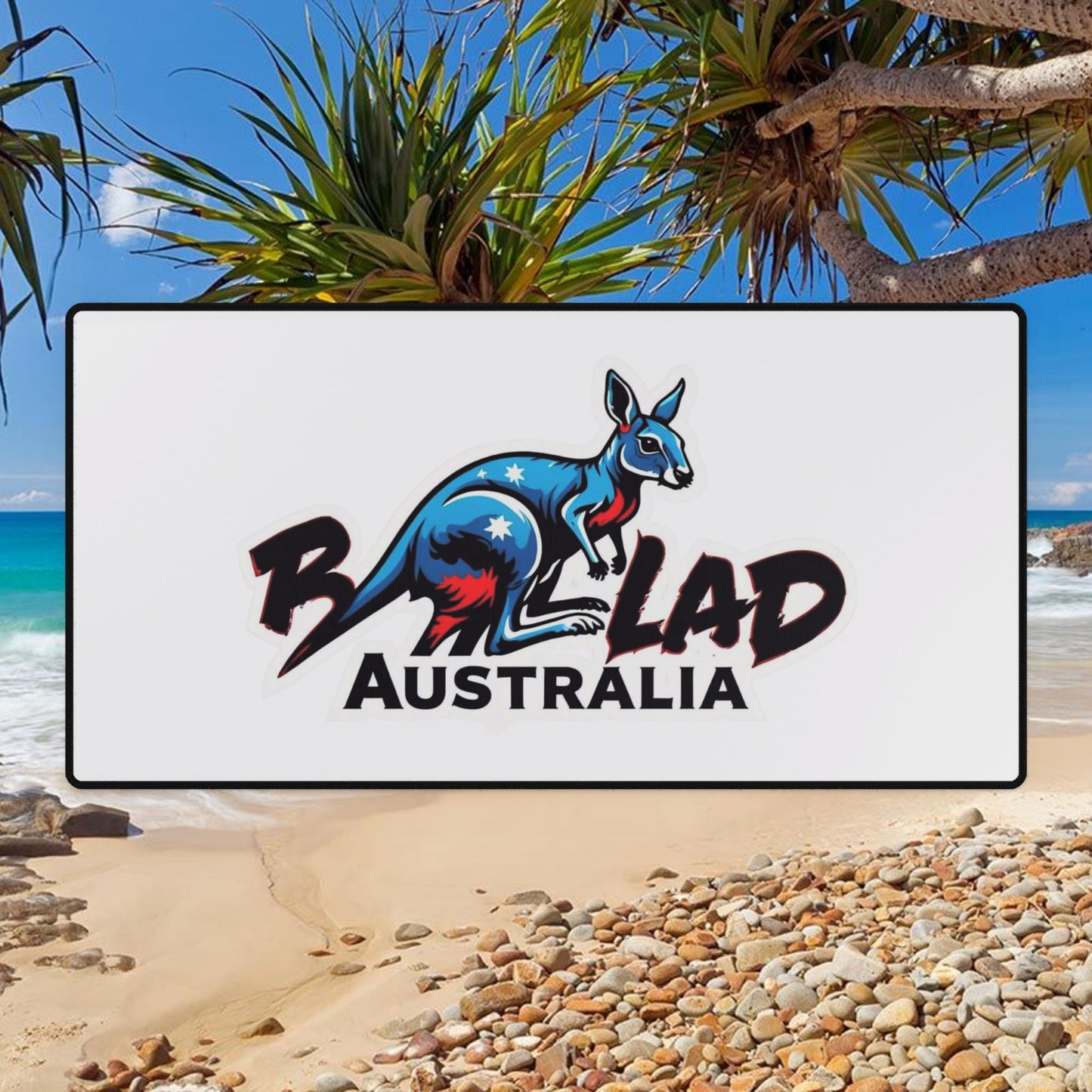 Bad Lad Australia Ski Racing Mouse Pad