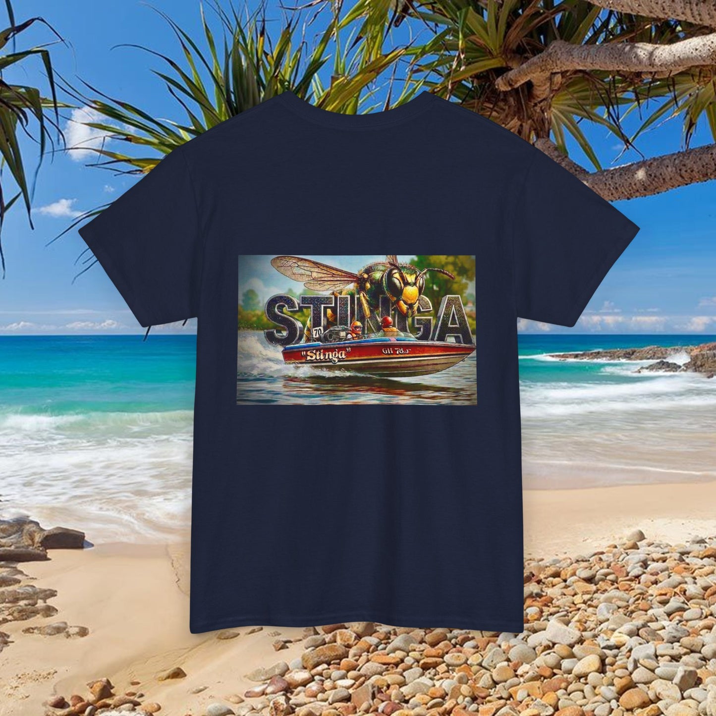 STINGA Australian Water Ski Racing Tribute T-shirt celebrating the incredible success of the Connelly known as a LEGEND in ski racing